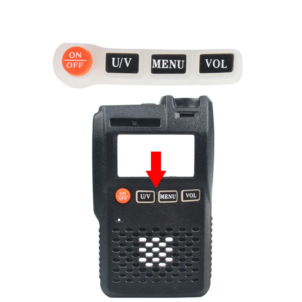 Baofeng Walkie Talkie UV-3R asli baru suku cadang pengganti Unit perumahan penutup Radio Unit