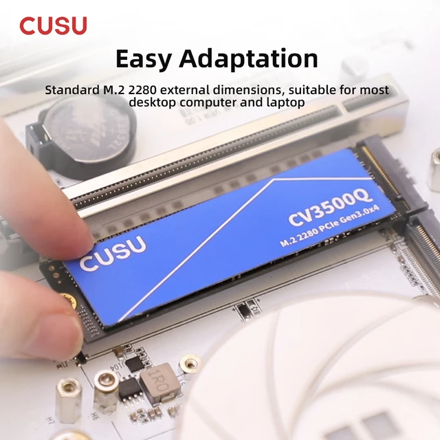 CUSU NVMe M.2 SSD 1TB 512GB M2 2280 PCIe3.0 SSD 2TB Hard Disk Internal Solid State Drives for Computer Laptop 4