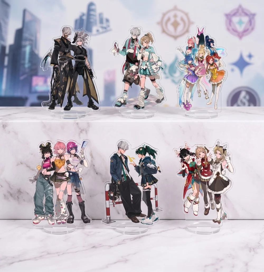Overwatch Anime Kiriko Genji Hanzo Doujin Acrylic Stand 15CM Desktop Ornament Collectible Holiday  Keychain Fan Gift Souvenir