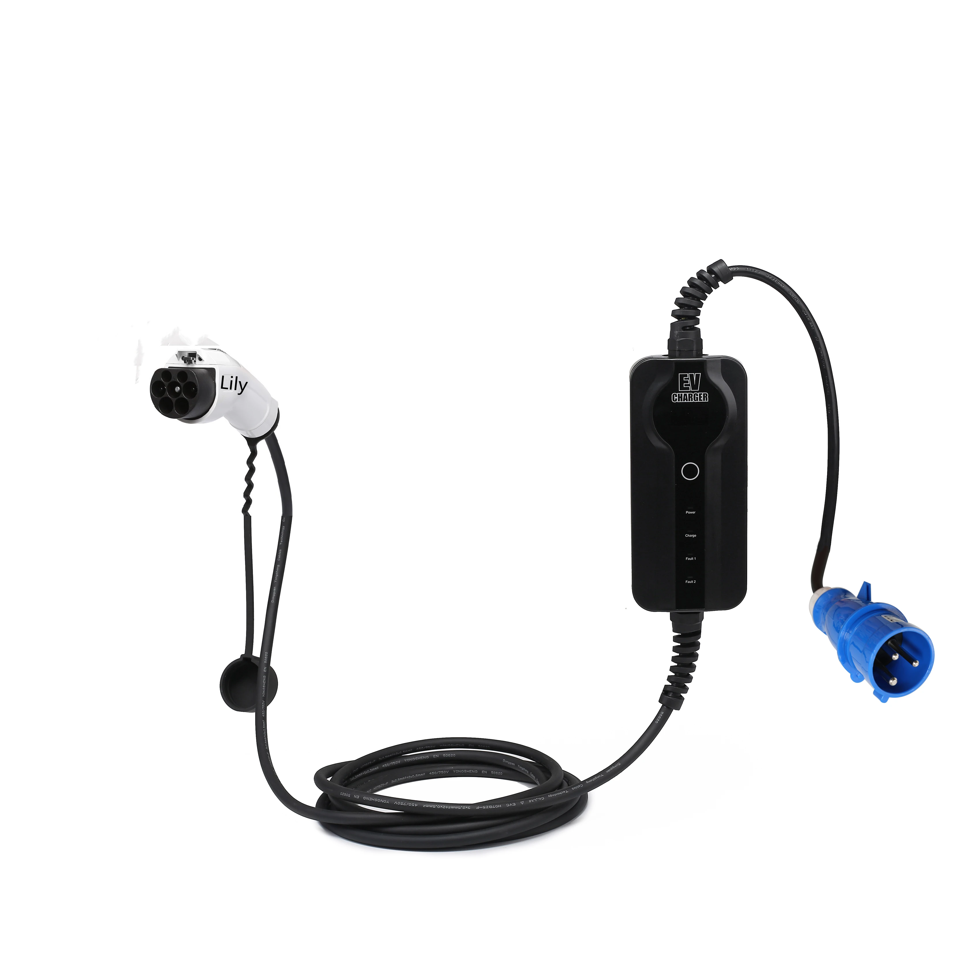 GBT Portable High-quality 7kw Screen Control Ev Car Charger Charging Station Wall-mounted Charging Station