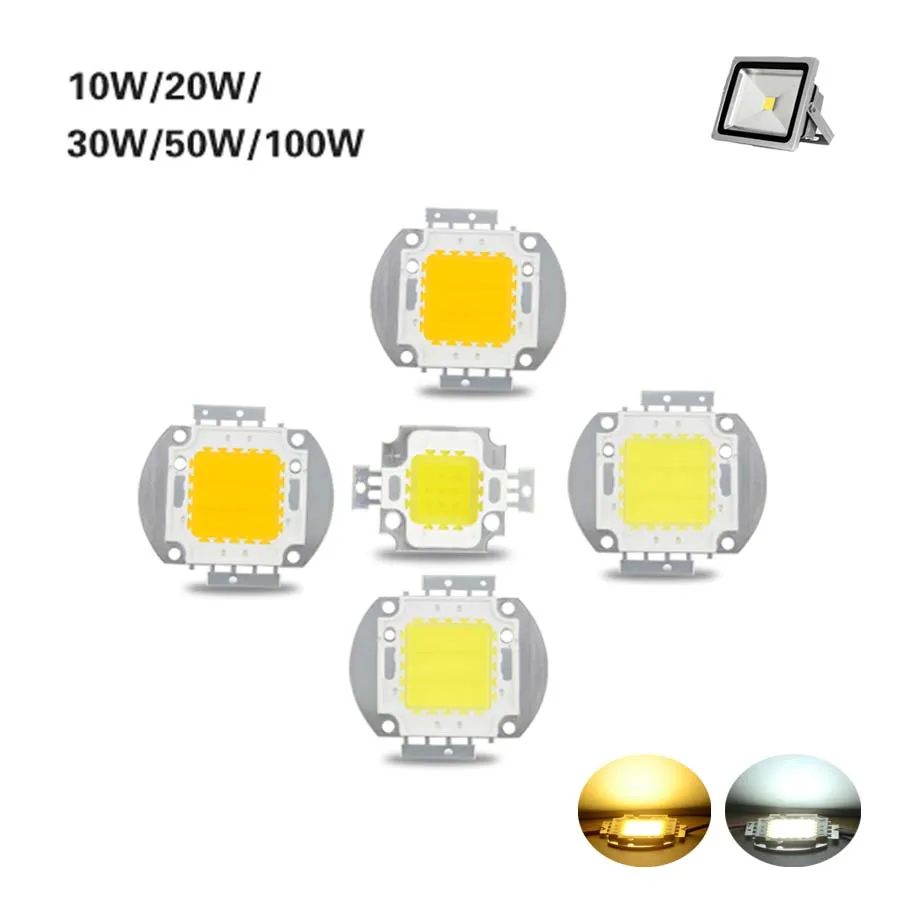 

High Power COB LED Chip 10W 20W 30W 50W 100W Cold White Warm White Integrated LED Beads DIY Floodlight Spotlight Searchlight