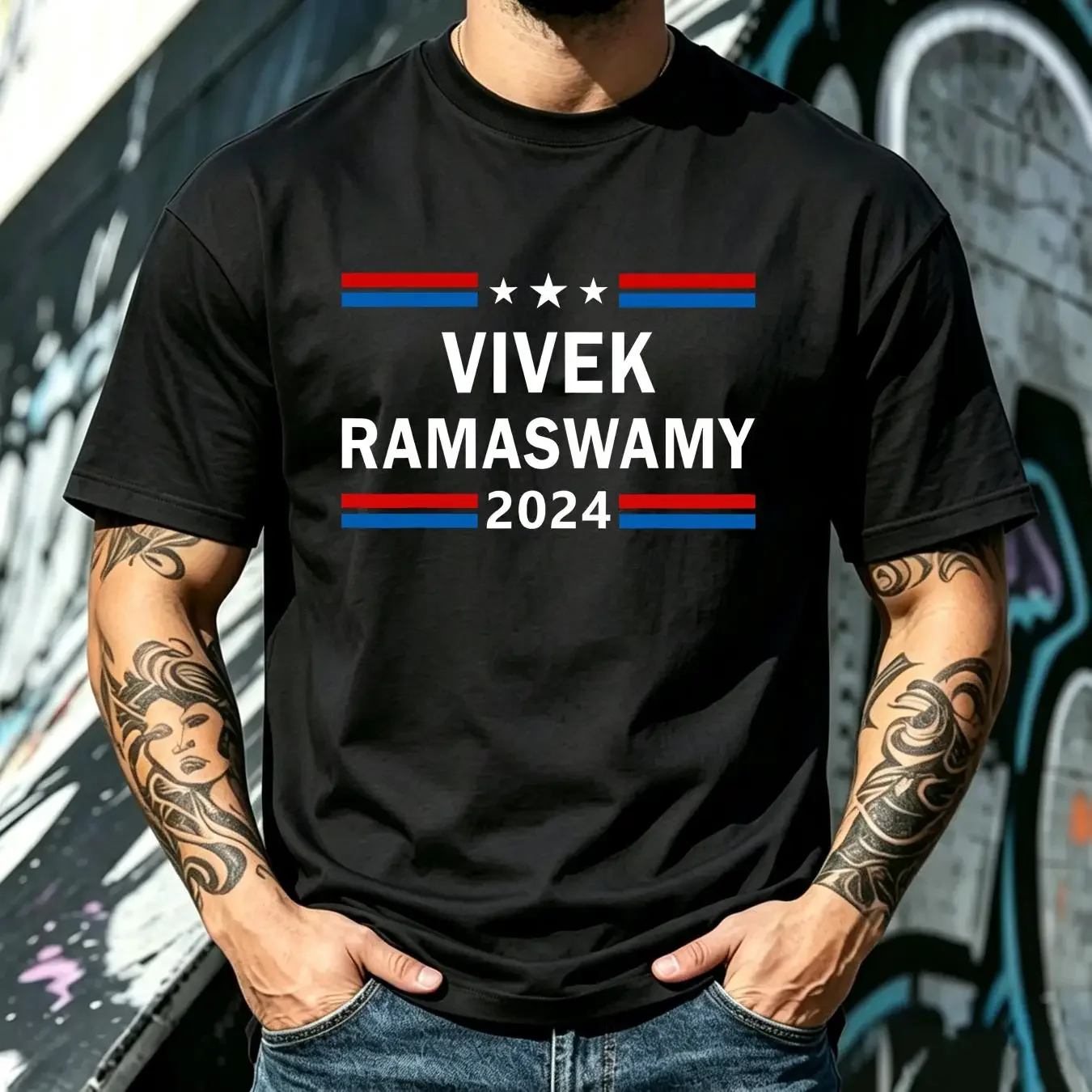 washed T Shirt Vote Vivek Ramaswamy For President 2024 USA Election vintage Washed Soft streetwear Comfortable Breathable