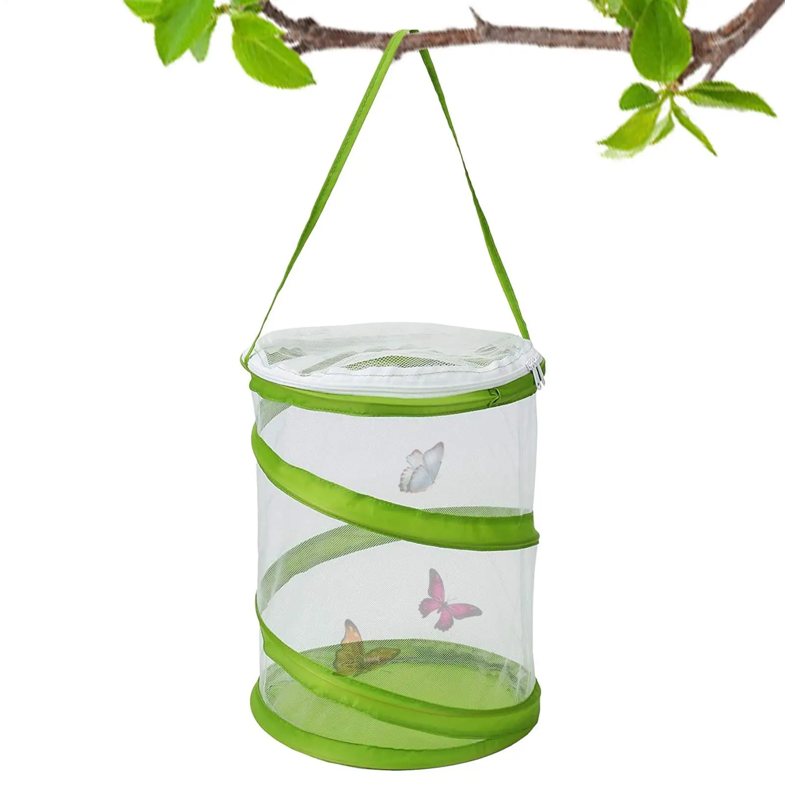 6.3X7.9 Inch Mini P op Up Mesh Butterfly Enclosure Cage Caterpillar Habitat See Through For Indoors Outdoor Butterfly Net