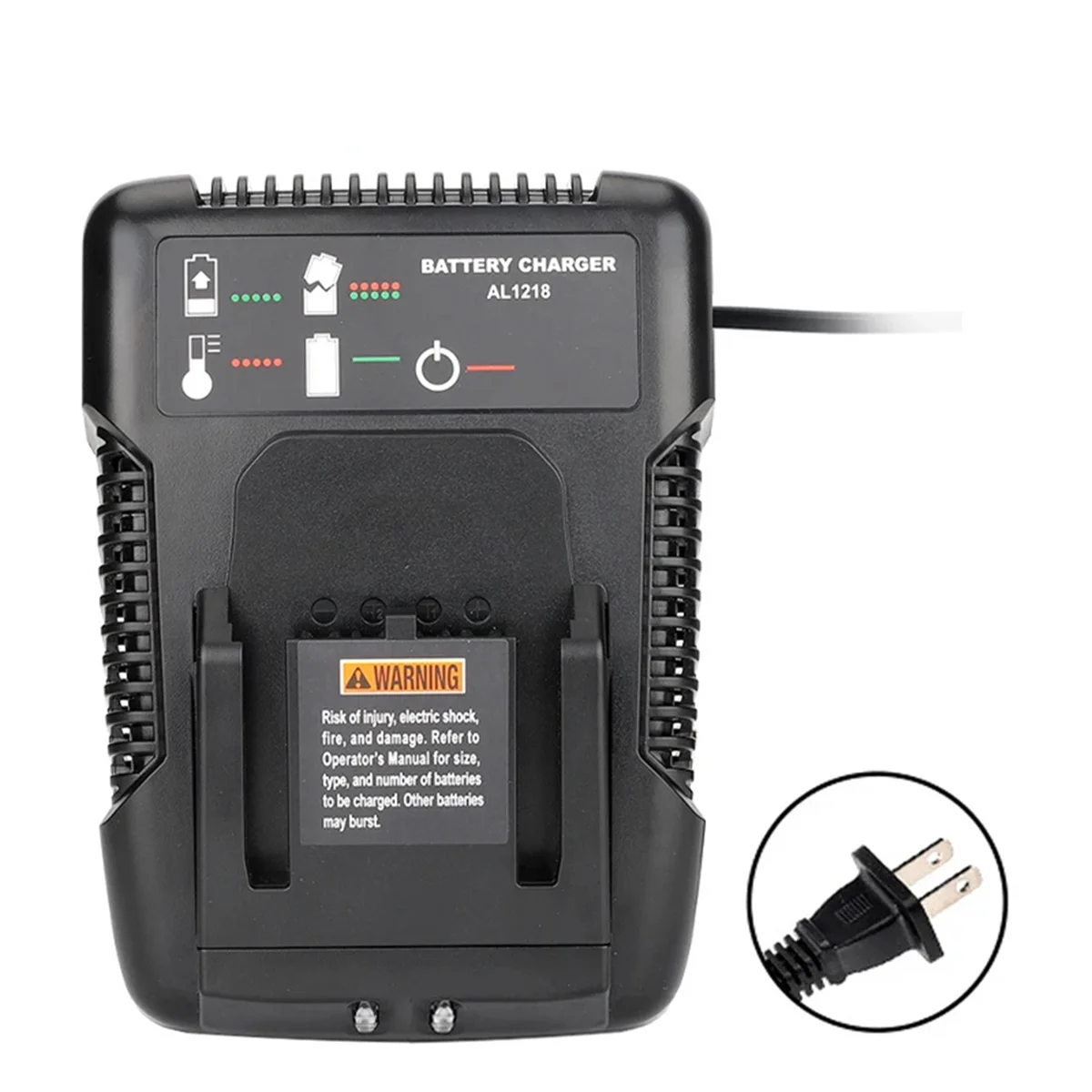 Charger AL1218 for AEG 18V Lithium Battery L1815G L1820R L1820S L1825R L1830R L1840R Fast Charging 2A US Plug