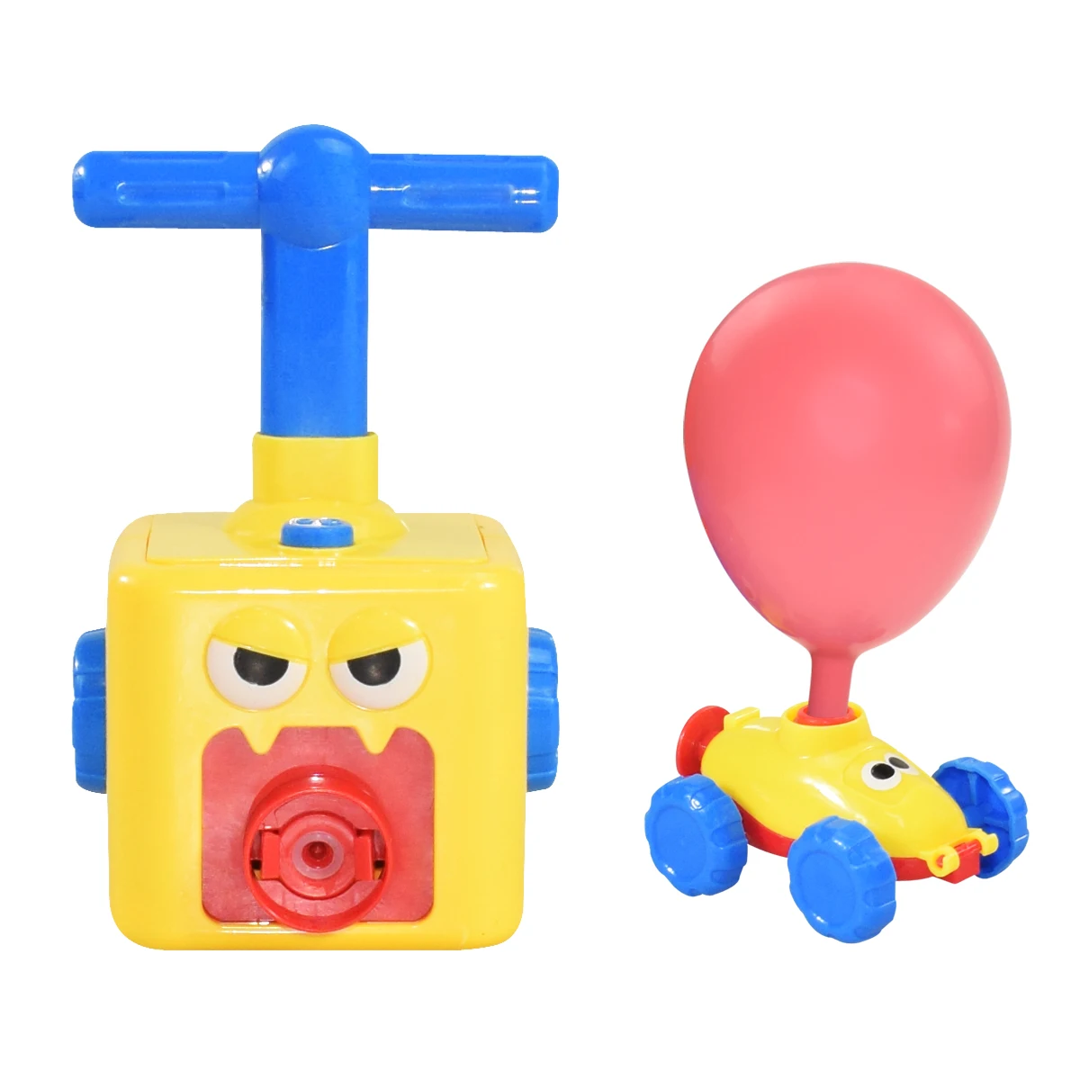 Balloon powered car Children\'s inertial pressure Balloon powered car Educational novelty car toys