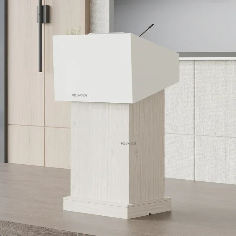 School Classroom Podium Stand  Church Pulpit Conference Room Speech Podium Company Welcome Desk Clothing Store Reception Desks W