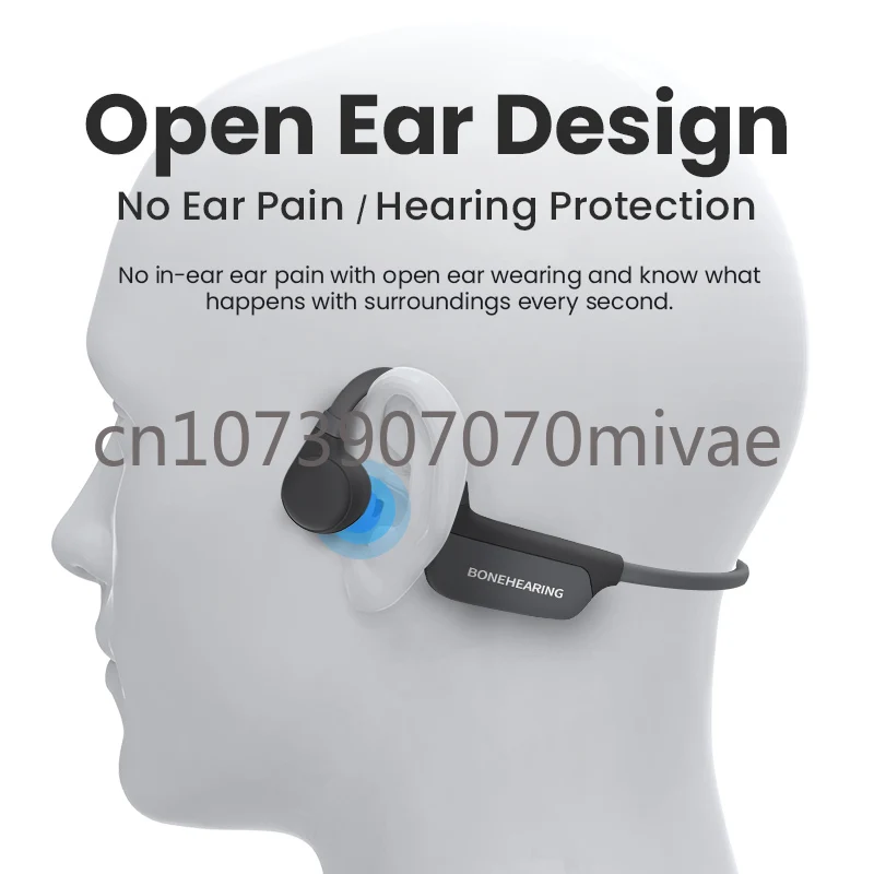 

Open Ear Wireless Bluetooth Earphone Waterproof Headset Bone Conduction Hearing Aid Headphone Sound Amplifier