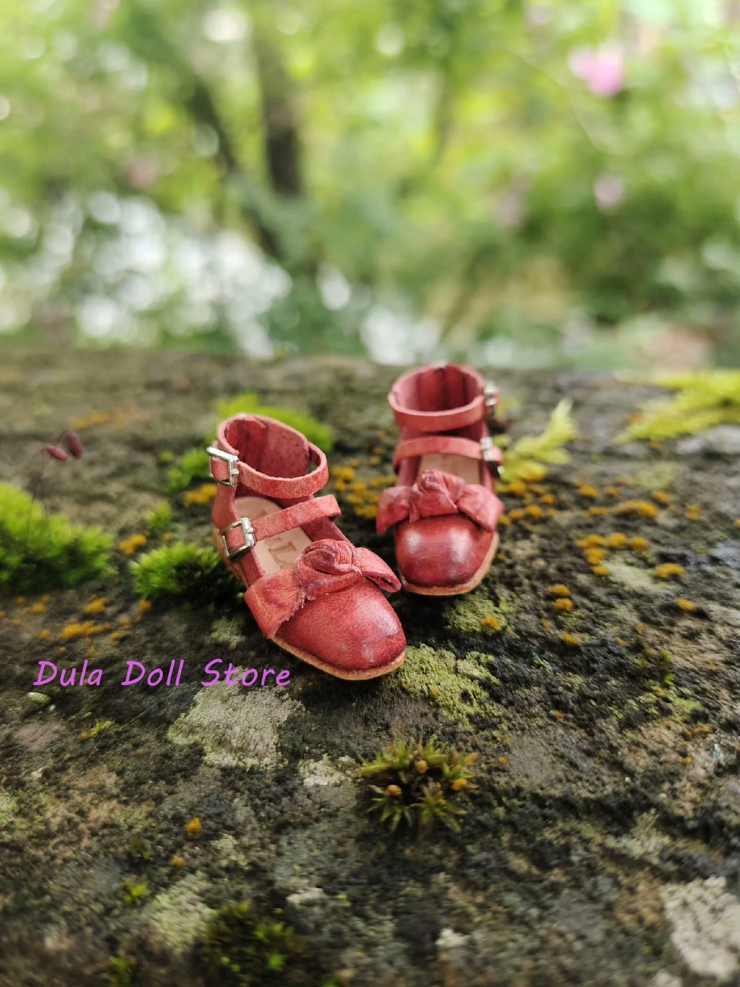 （New style）Dula Doll Vintage carved cross-strap shoes ob24 ob22 little fish body Bjd Doll Accessories