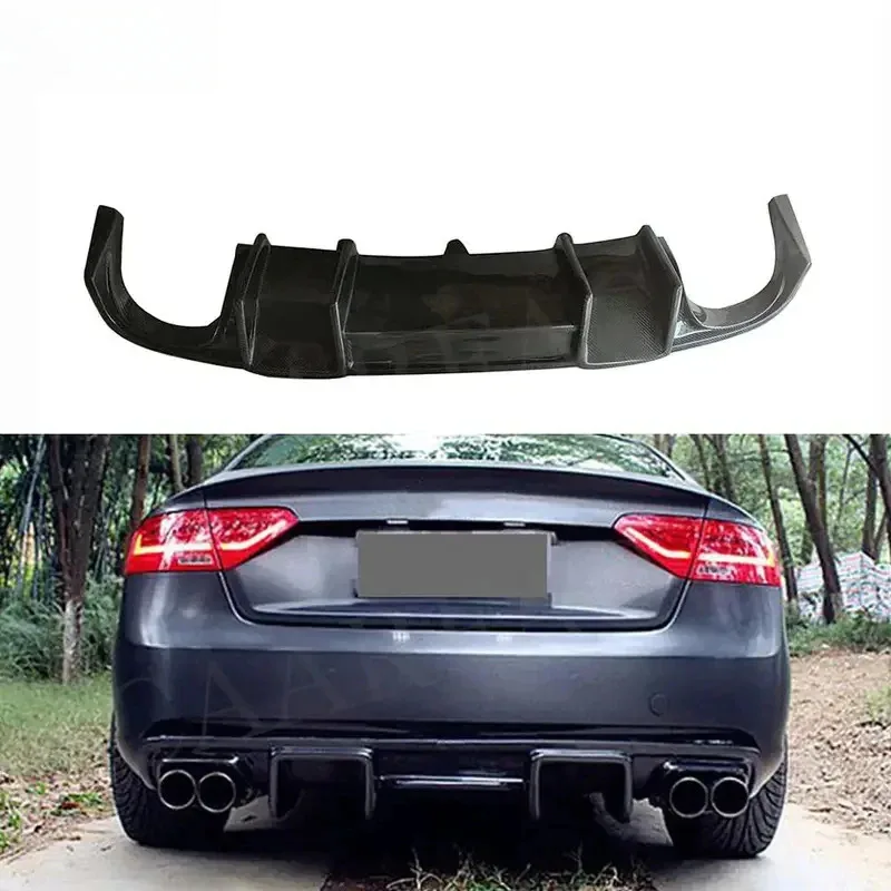 

Carbon Fiber Rear Diffuser Bumper Lip for A5 Standard 2012-2016 Spoiler Protector Car Accessories
