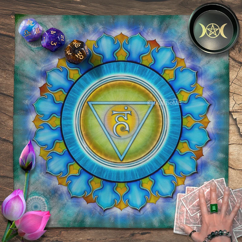 Seven Chakra Tapestry Mandala Wall Hanging Yoga Meditation Spiritual Room Decor Astrology Tarot Card Tablecloth Altar Cloth New