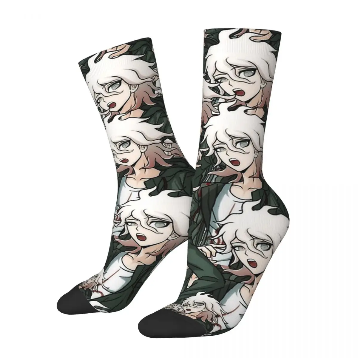 

Nagito Komaeda Voice Hope Retro Danganronpa Makoto Game Unisex Socks Windproof 3D Print Happy Socks Street Style Crazy Sock