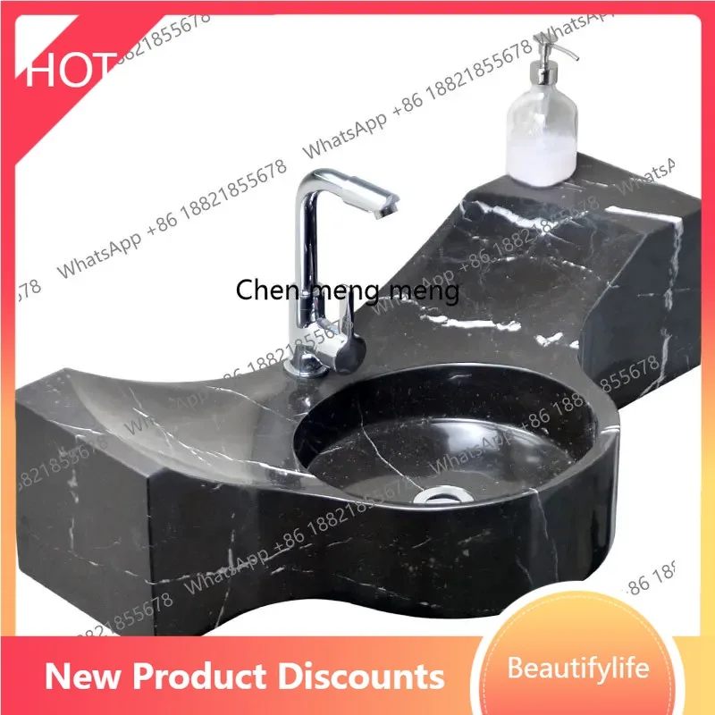 

A13 Marble Washbasin Wall-mounted Washbasin Mini Household Bathroom Wall-mounted Washbasin