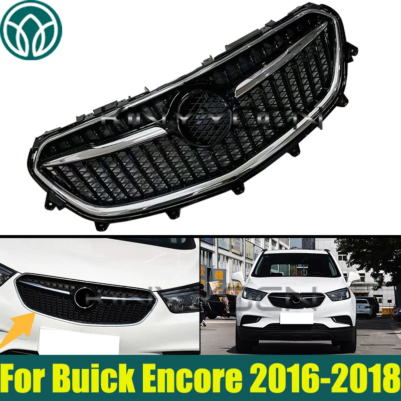 Front Bumper Grill Mask Radiator Grille Mesh For Buick Encore 2016 2017 2018 Racing Grills