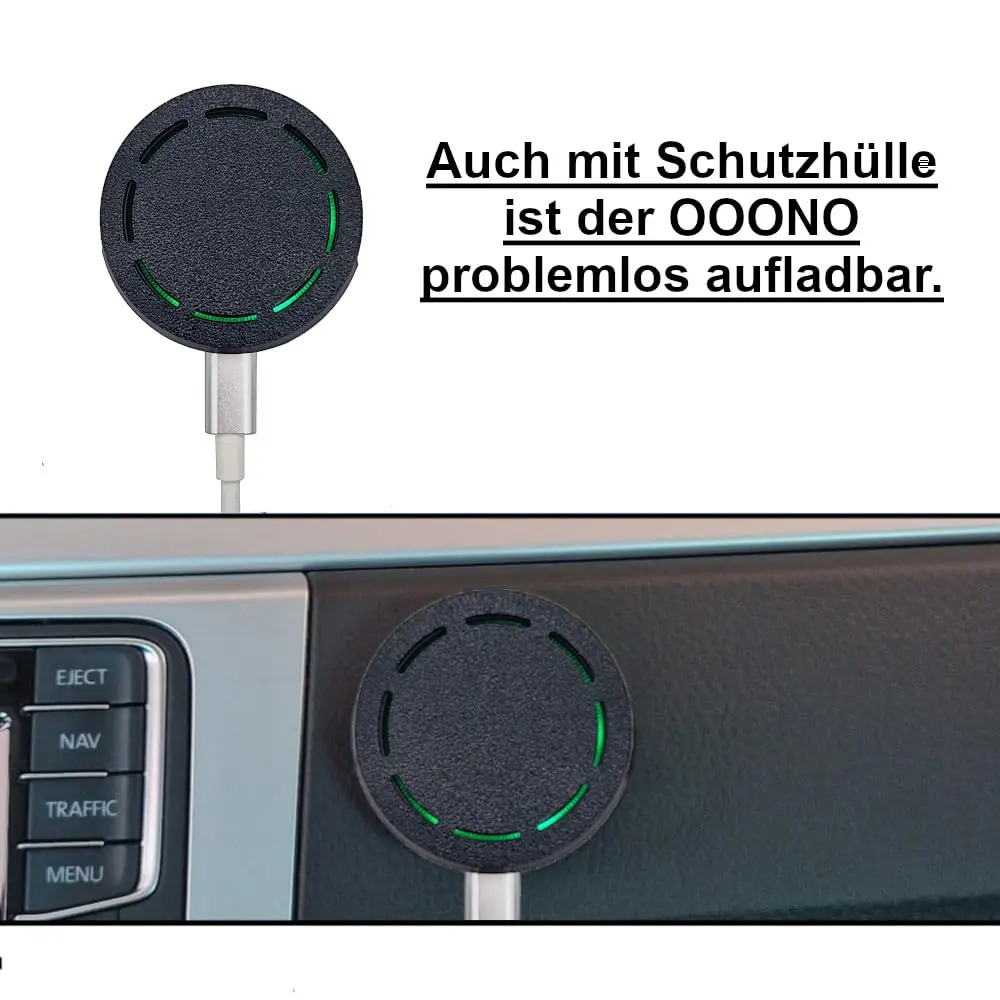 Holder for OOONOCO Driver No2 - Robust Car Mount for Attaching to Ventilation Grille - Extra Stable - Compatible with OOONO NO2