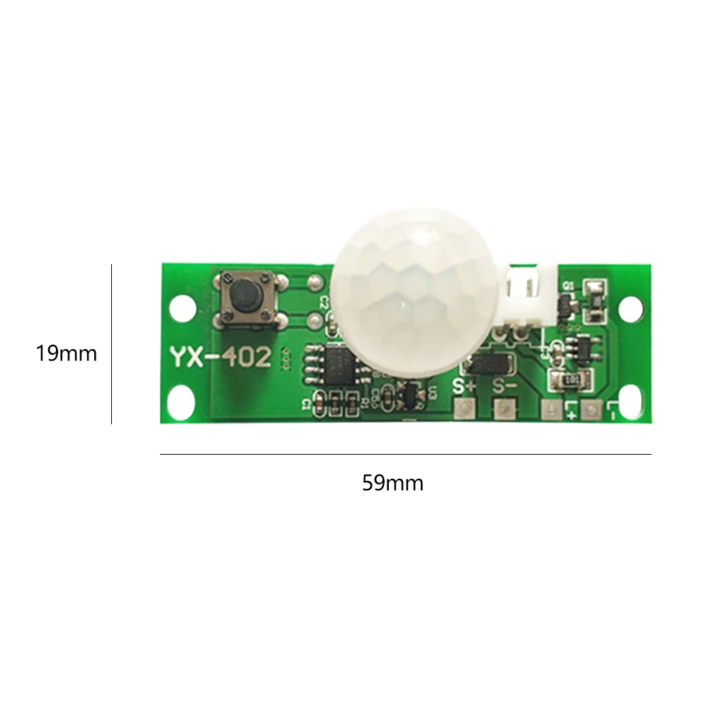 3.7V Human Body Infrared Induction Solar Lamp Circuit Board Light Control Sensor Infrared Sensing of Human Body  2-5M