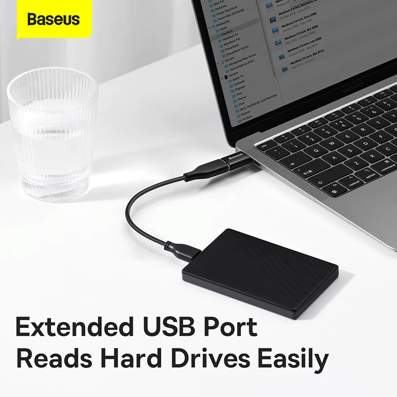 Baseus USB Male to USB Type C Female OTG Adapter Converter for Macbook PC Male USB OTG Adapter TYPE-C Female Data Charger Cable