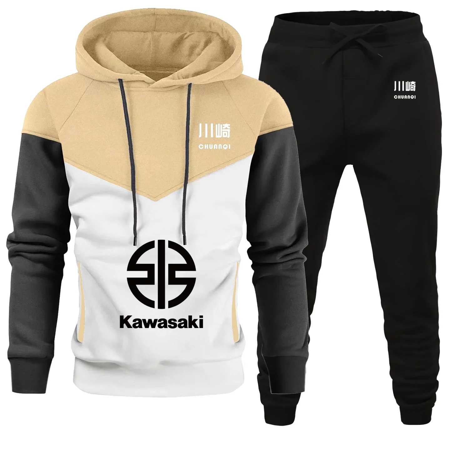 

Kawasaki Oversized Hoodie Unisex Sports Suits Motorcycle Uniform Sweatshirt Mens Clothing Racing Suit High-quality Extreme Men's