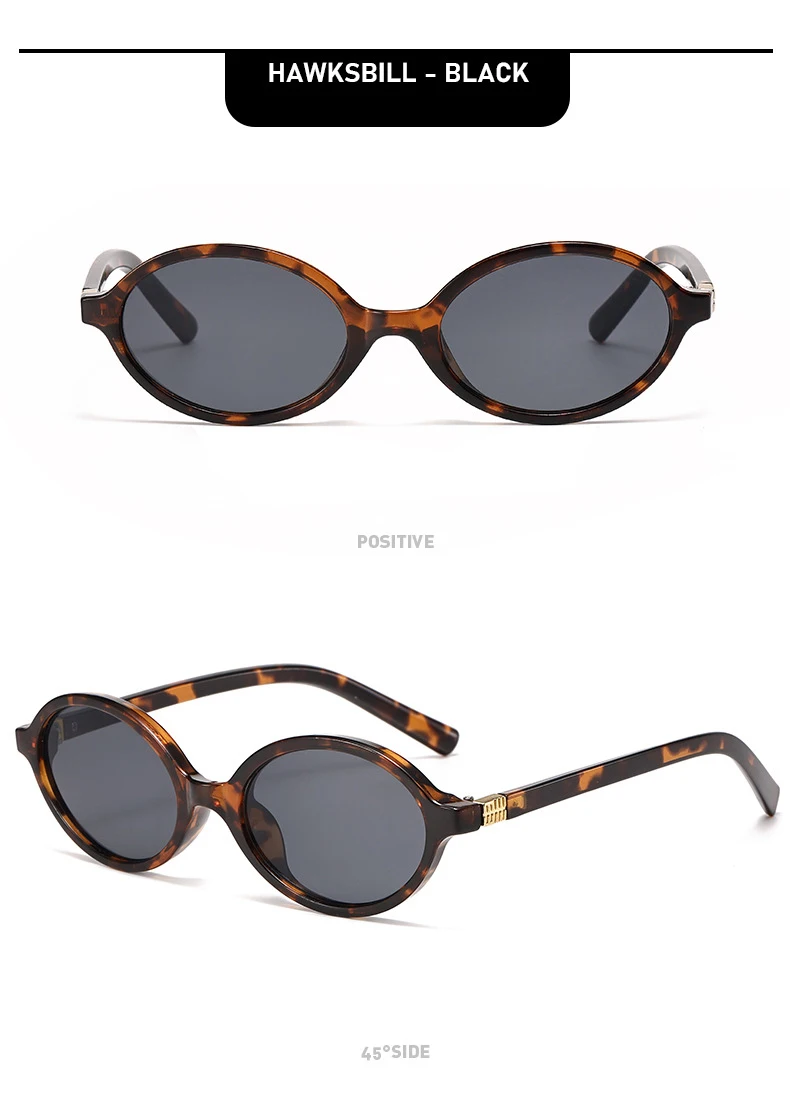 Neue Sonnenbrille Retro Vielseitige Damen High-End-Mode Exquisite ovale Mode-Sonnenbrille 3089 – Detail 10