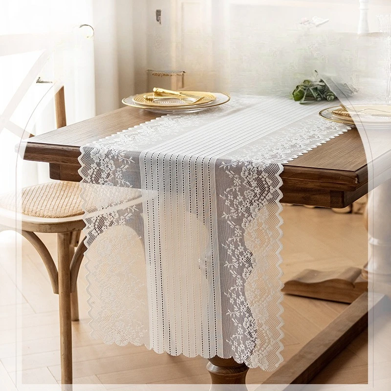 New French lace table flag hollow exquisite atmosphere placemat chest of drawers