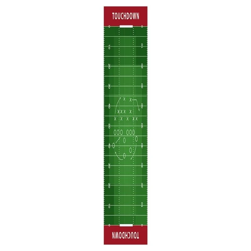 

American Football Table Runner Long Tablecloth Football Courts Table Runner Birthday Party Dining Table Decoration
