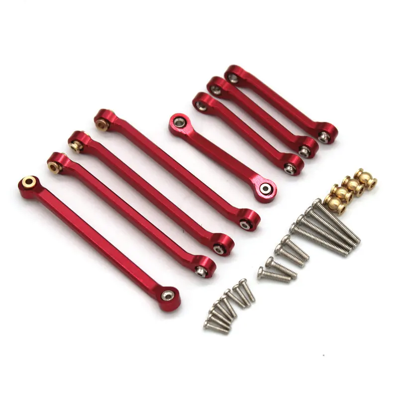 FMS Mogrich RTR (Watchmen) 1/18 RC Car Metal Upgrade Parts Front And Rear Pull Rods 8 Pieces