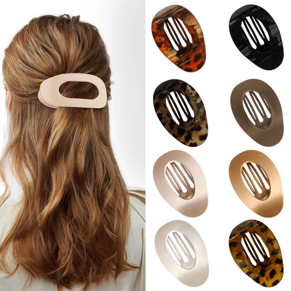 

8Pcs/Set Ins Korean Acetic Acid Hair Clip Hair Accessories Women's Spoon Clip Spring Clip Leopard Hair Clip Top Clip Headpiece