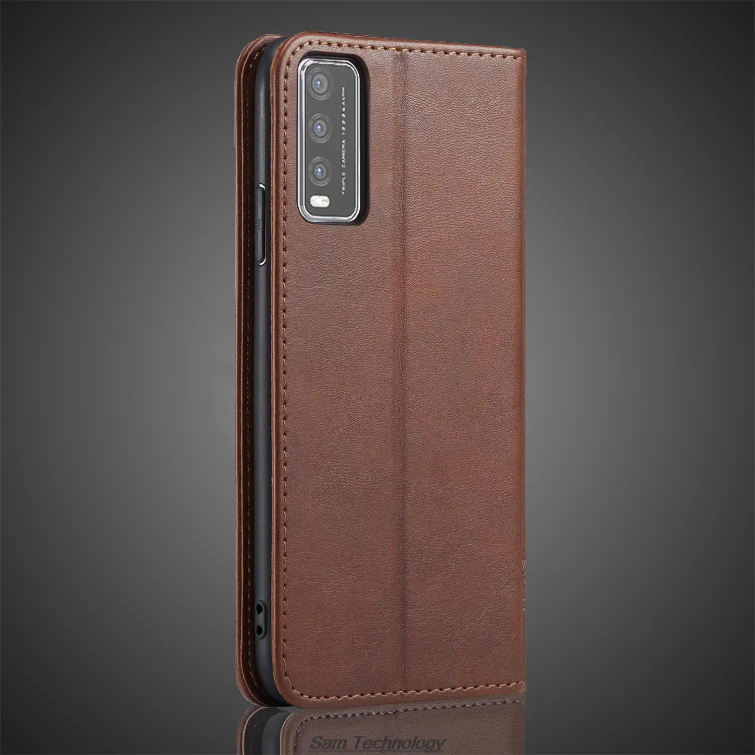 Magnetic attraction Leather Case for Vivo Y20 / Vivo Y20 2021 Card Holder Holster Flip Cover Case Wallet Phone Bags Fundas Coque