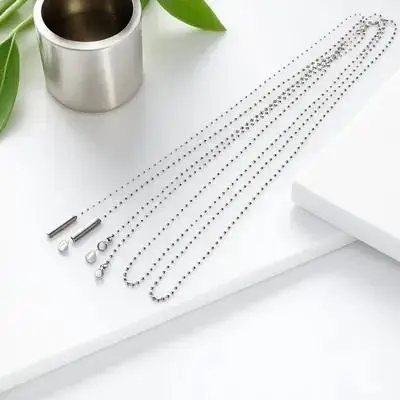 

1pcs Retro Replacement Chain For Ceiling Fan Wall Lamp Switch Accessories Silver Easy Install Compatible With Most Designs Chain