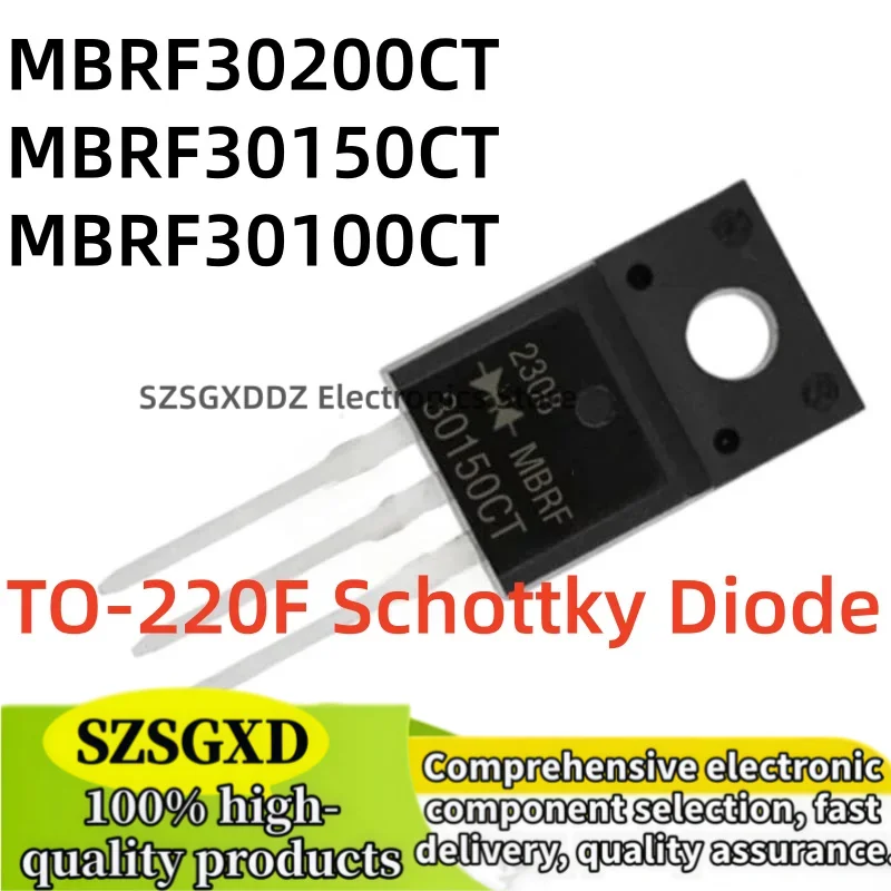 10-20Uds 100% nuevo quality MBRF30100CT MBRF30150CT MBRF30200CT TO220F MBRF30100 MBRF30150 MBRF30200 TO-220F Schottky Diode