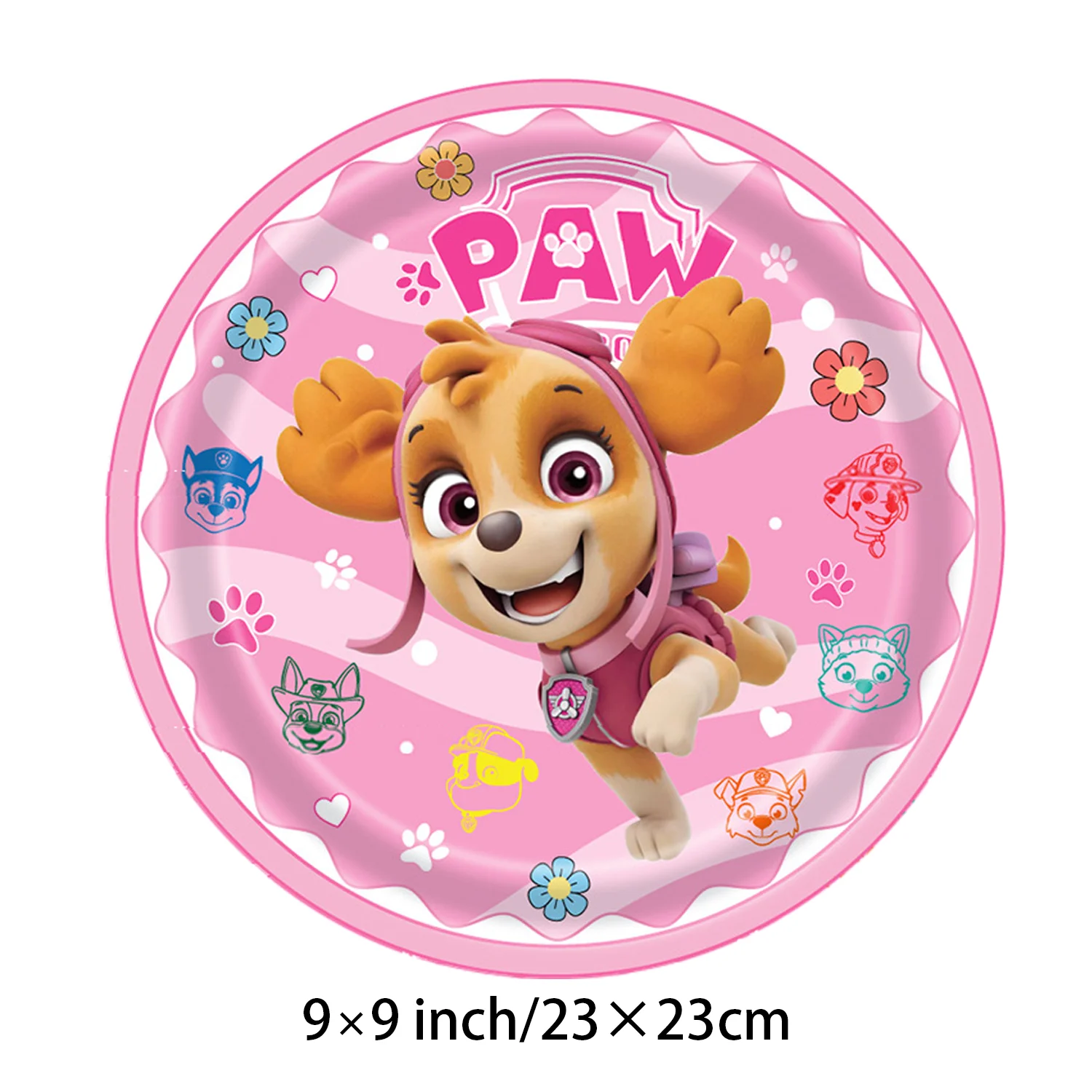 Pink Paw Patrol Decorazione festa di compleanno Stoviglie usa e getta Tovaglia Piatto Tazza Festa per bambini Baby Shower Cani Skye Forniture