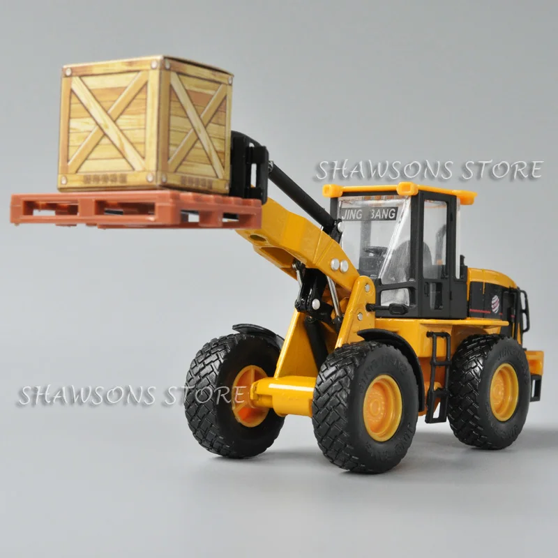 

1:60 Scale Diecast Metal Engineering Truck Model Toy Wheel Forklift Miniature Replica Collectible