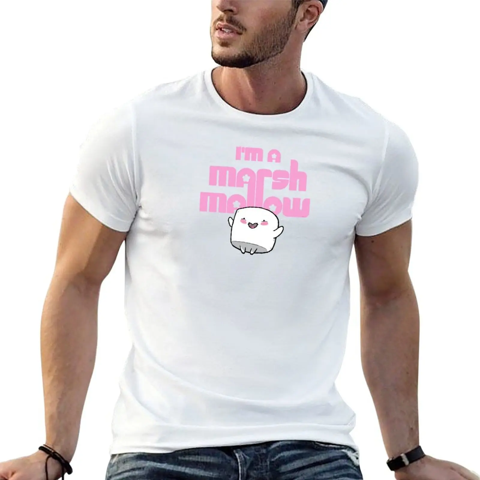 

I'm A Marshmallow ! T-Shirt t shirts cotton 100% t shirts for man graphic vintage T-Shirt