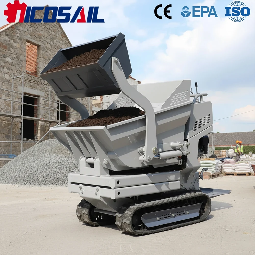 

500kg Mini Site Dumper CE Certified Euro 5 Hydraulic Tipper Compact Durable for Farm Garden Construction