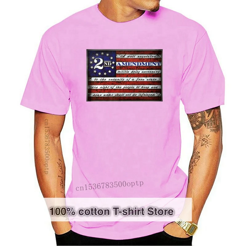 New 2nd Amendment American Flag NRA GunRights Tshirt