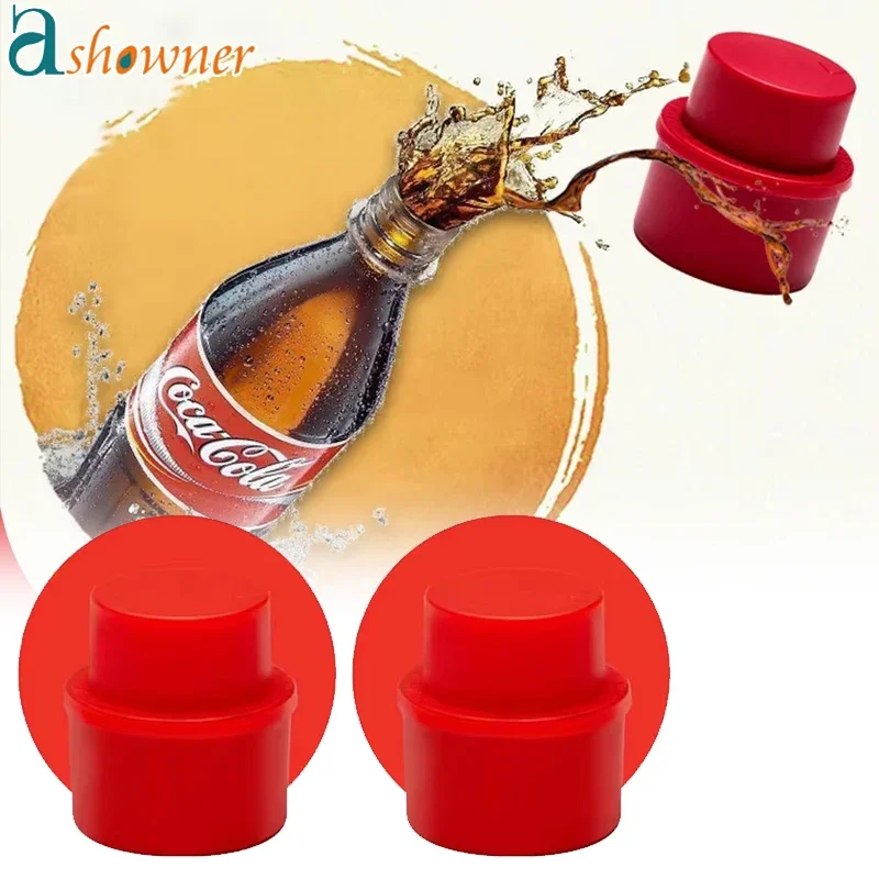 Sealed Bottle Caps Bottle Stopper Inflatable Air Seal Soda Cap Beverage Seal Cap Reusable Bottle Pump Cap Carbonation Keeper