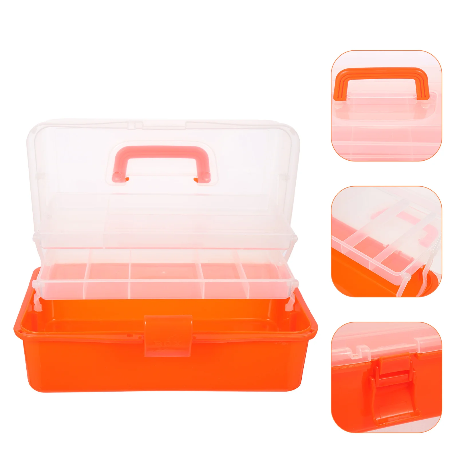 

Multi-Function Tool Box Safe Buckle Tool Organizer Durable PP Material Convenient Storage Case for Repairing Office Storage Case