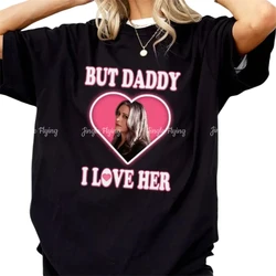 ユニセックスコットンTシャツ,emily prentitis,しかしdaddy I love her,半袖,デザイン,洋服,ファン,ギフト