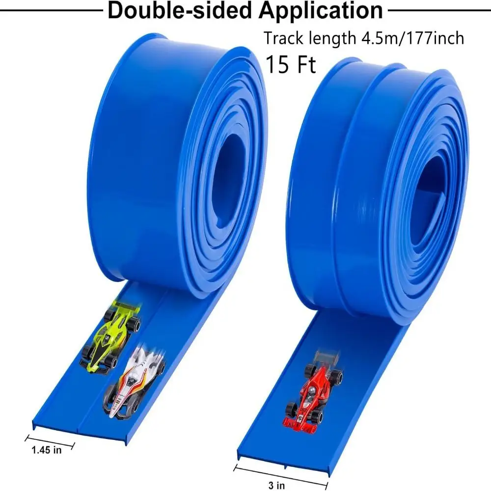 Assembly Flexible Race Track Toy Bendable with Suction Cups Racing Track Car Toy Portable DIY