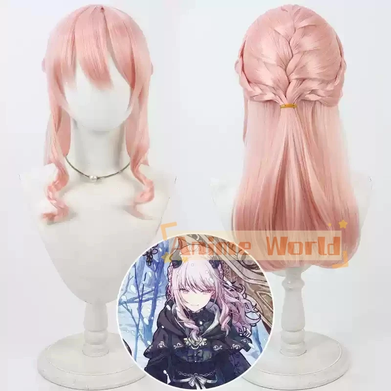 

Проект Sekai: Красочный сценический подвиг. Парик для косплея Akiyama Mizuki, длина 60 см, розовые термостойкие синтетические волосы, ролевая вечеринка на Хэллоуин