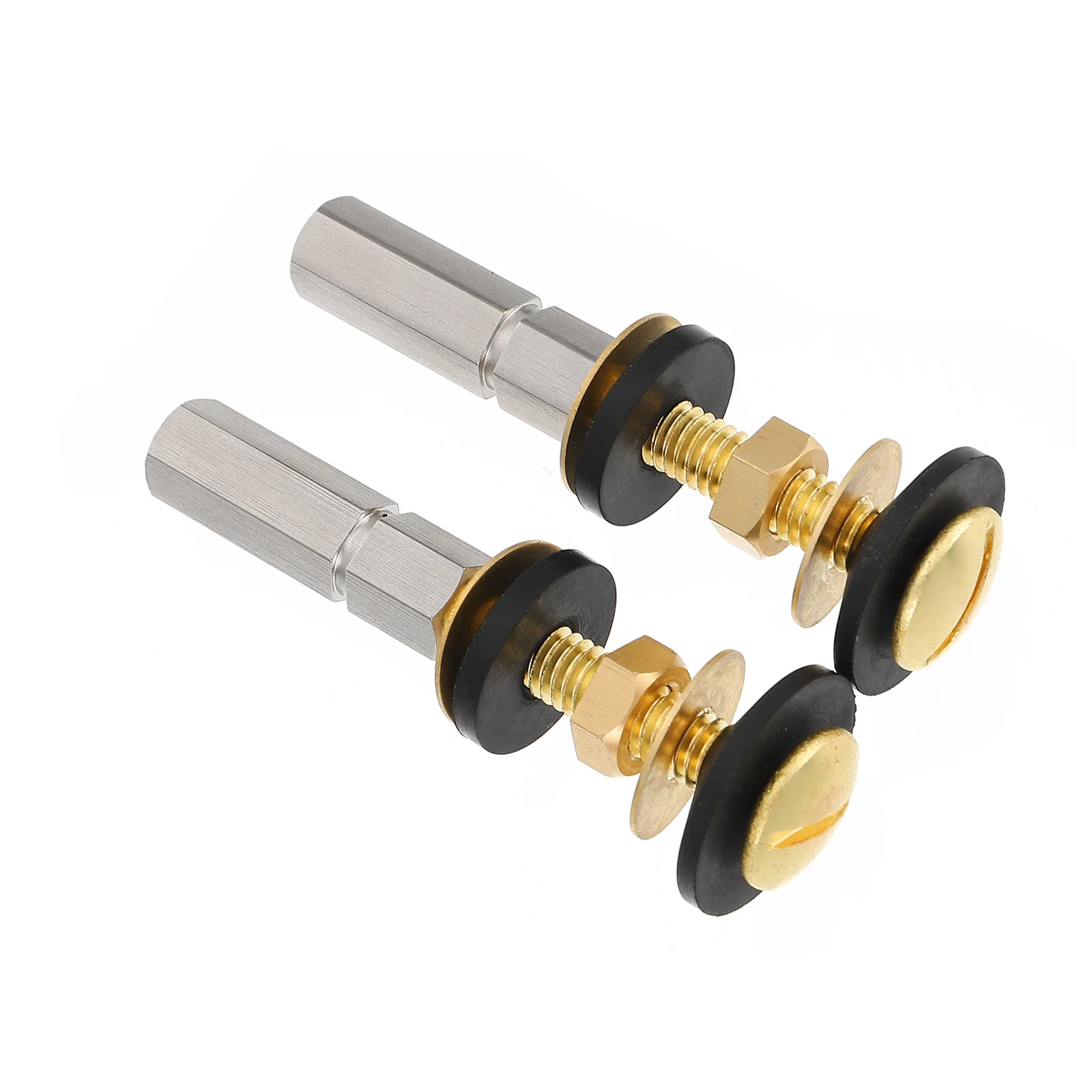 

2Pcs Toilet Water Tank Bolts Stainless Steel Copper Fixing Screws Replacement Universal Toilet Seat Screws Mounting Accessories