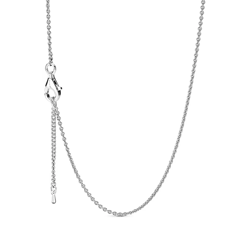 Silver Color 45cm Chain Necklace For Women Men Long Chain Choker Pendant Brand Necklaces Engagement Jewelry Gift Special Offer