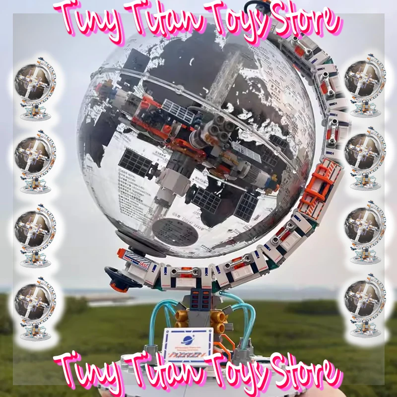 

Лидер продаж, креативная технология, космическая станция, прозрачный глобус, строительный блок, высокотехнологичная сборная игрушка для девочек и мальчиков, подарок на Новый год