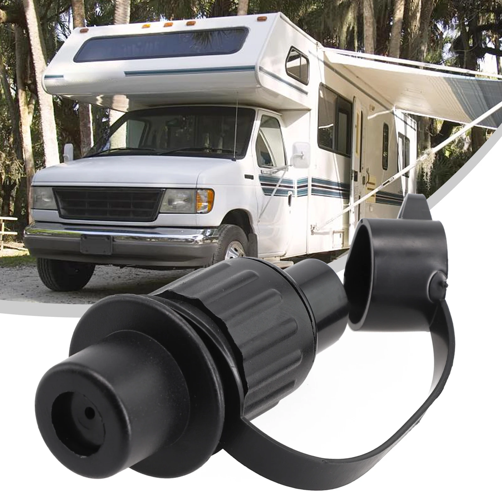 

12V 3 Pin Trailer Socket Connectors Round 3 Pole Plug-in Trailer Electrical Cable Tractor Plug For Boats Caravan Truck