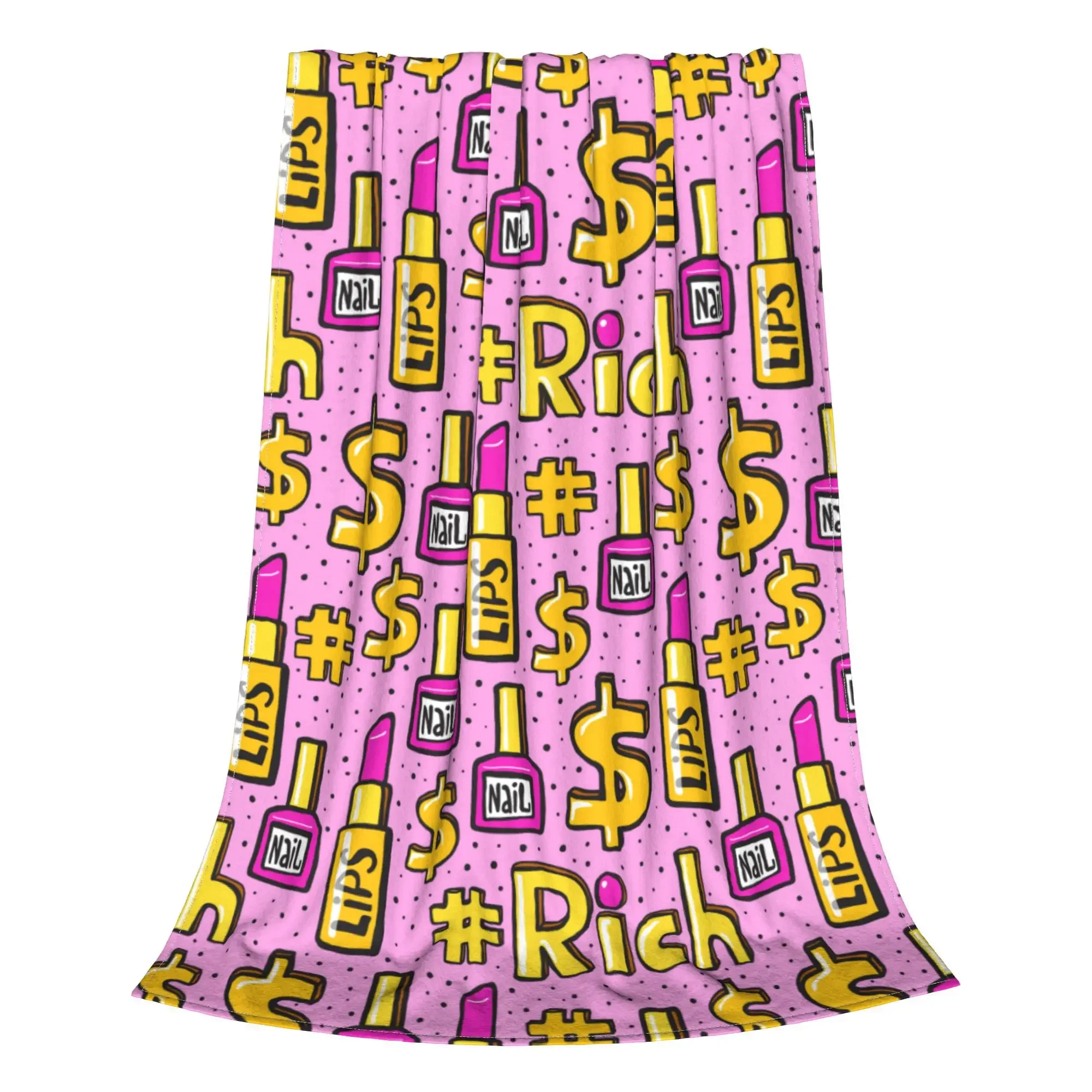 الفتيات ماكياج الاشياء رمي بطانية قسط الصوف بطانية سرير فاخرة مريحة أفخم البطانيات كل موسم استخدام الخريف الديكور