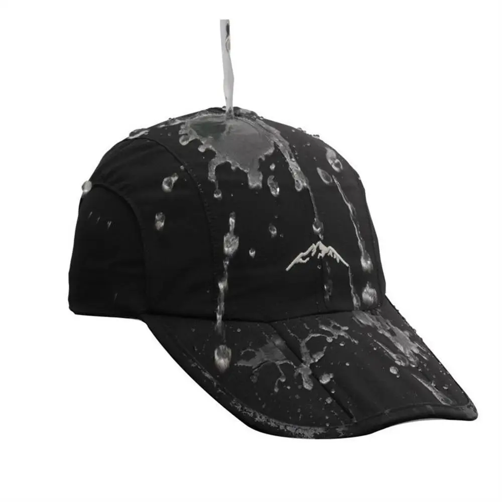 Fashion Water Proof Baseball Cap Sun Protection Breathable Sun Hat Foldable Camping Hiking Sport Cap Men Women