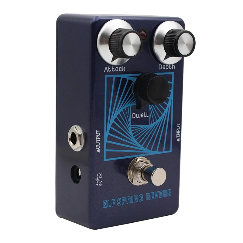 

GROCE-Педаль эффектов для бас-гитары ELF SPRING REVERB, Creepy Analog/Digital Reverb, Vintage Voiced Echo, True Bypass