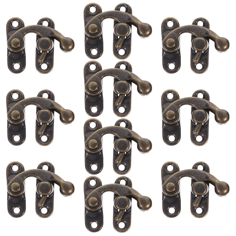 

10pcs Vintage Case Latch Box Hasp Hook Swing Clasp For Jewelry Tin Cabinet Toolbox Wood Chest Retro Decorative