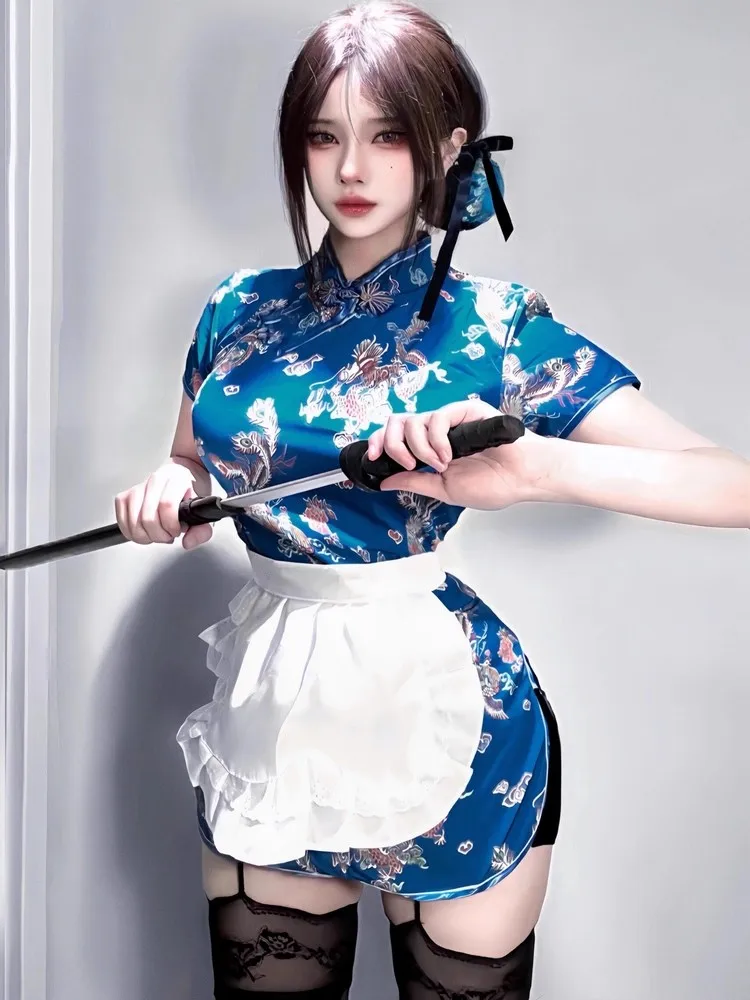 ชุดคอสเพลย์สไตล์จีนใหม่ ชุดนักเรียน ชุดแม่บ้าน ชุดโลลิต้า กระโปรงผู้หญิง