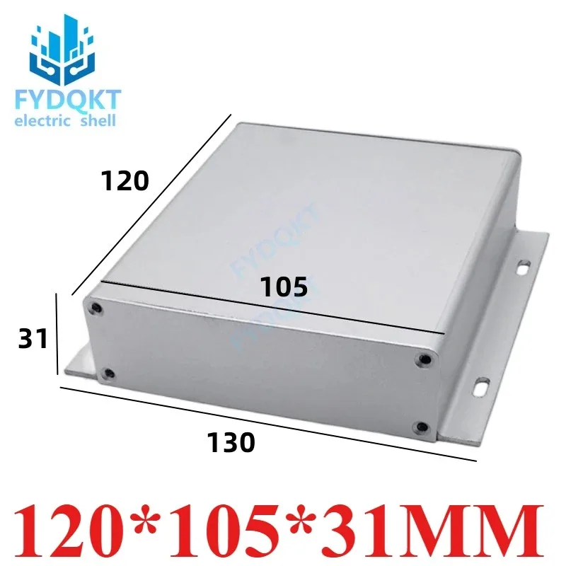 Aluminum alloy Boxes aluminum profile with ear fixed integrated battery box shell 120x105x31mm