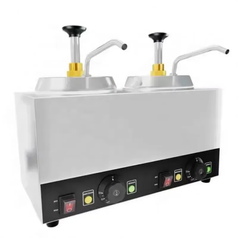 Commercial Fast Food Equipment 2.3L Single Head Pizza Cheese Dispenser Cheese Coin Waffle Maker for Commercial Cheese Warmers